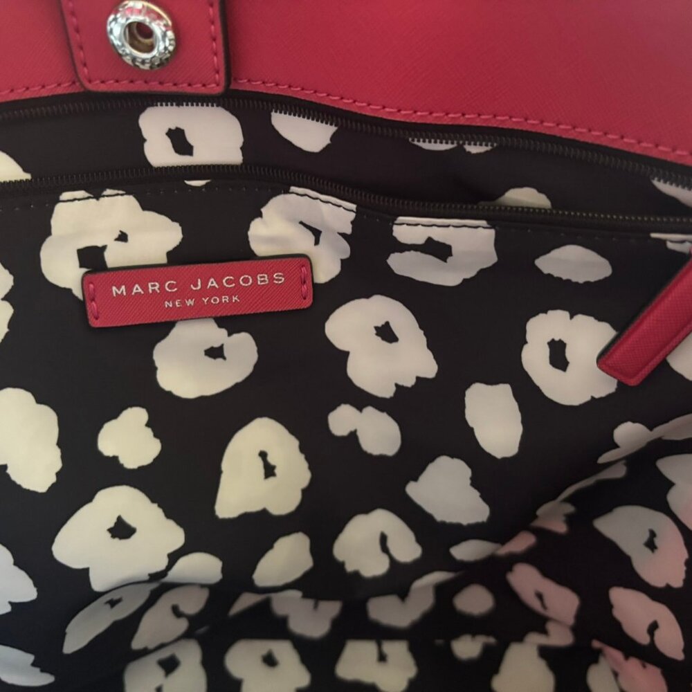 Auth NWOT Marc Jacobs Rare HOT PINK magenta  Sidekick Tote - Picture 10 of 14